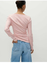 Marks & Spencer Top z ovalno izrezano vratno odprtino, razširitvijo in visokim deležem bombaža Marks & Spencer roza