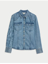 Marks & Spencer Kavbojska jeans srajca Marks & Spencer mornarsko modra