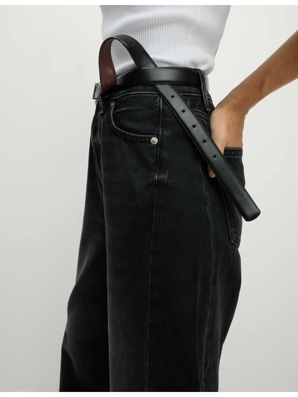 Marks & Spencer Ravni džins s srednjevisokim sedežem Marks & Spencer črna