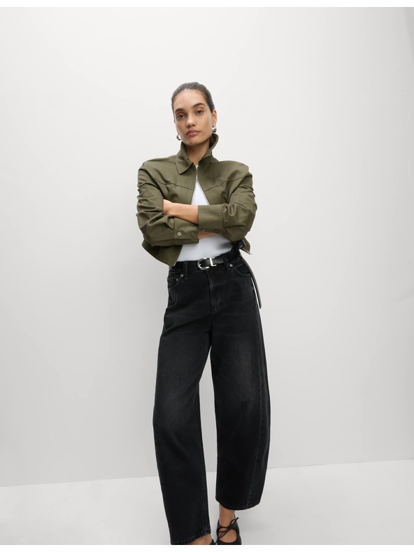 Marks & Spencer Ravni džins s srednjevisokim sedežem Marks & Spencer črna