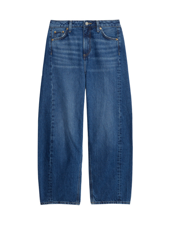 Marks & Spencer Ravni džins s srednjevisokim sedežem Marks & Spencer mornarsko modra