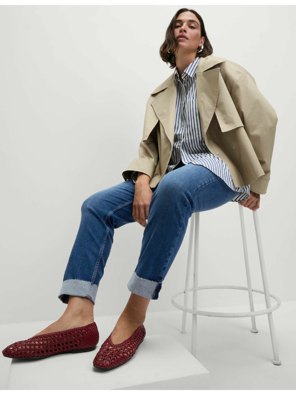 Marks & Spencer Super mehki džins Harper z visokim pasom Marks & Spencer mornarsko modra