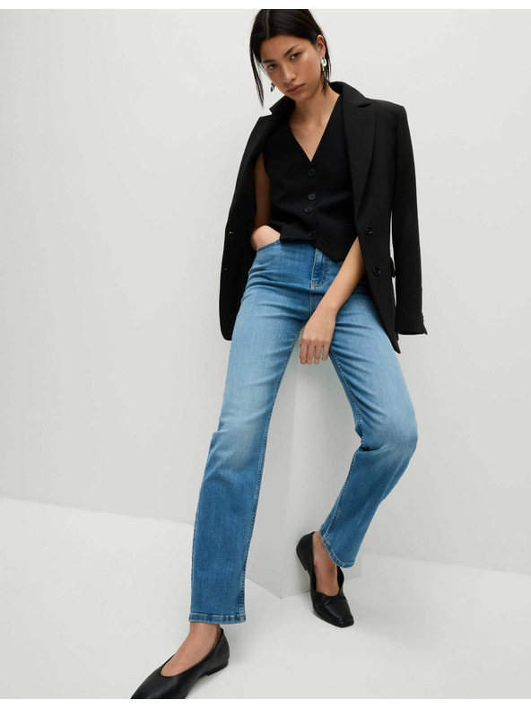 Marks & Spencer Džins Sienna Supersoft z visokim pasom Marks & Spencer mornarsko modra