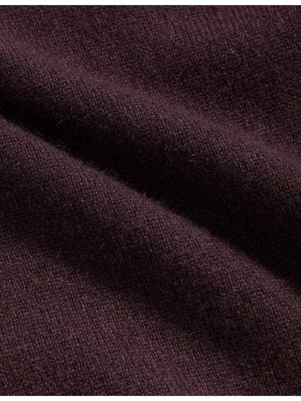 Marks & Spencer Pulover iz čistega kašmirja, s teksturo in okroglim izrezom Marks & Spencer vijolična