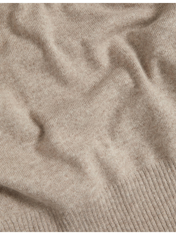 Marks & Spencer Ohlapni pulover iz 100% kašmirja z V-izrezom Marks & Spencer rjava