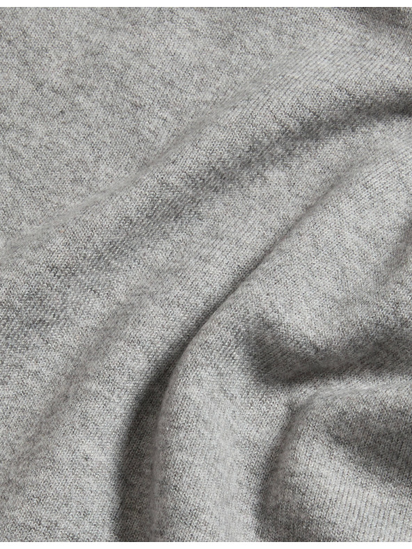 Marks & Spencer Pulover z ovratnikom iz zračne preje Marks & Spencer siva