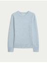 Marks & Spencer Prugasti pulover iz mehke preje z okroglim izrezom Marks & Spencer modra