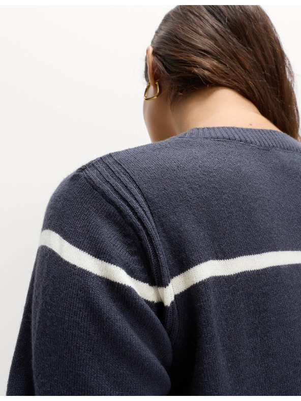 Marks & Spencer Ekstra mehak progasti pulover okoli vratu Marks & Spencer mornarsko modra