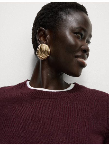 Marks & Spencer Izjemno mehak pulover z izrezom okoli vratu Marks & Spencer rdeča