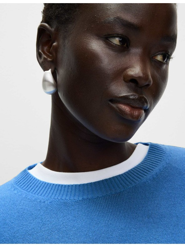 Marks & Spencer Izjemno mehak pulover z izrezom okoli vratu Marks & Spencer modra