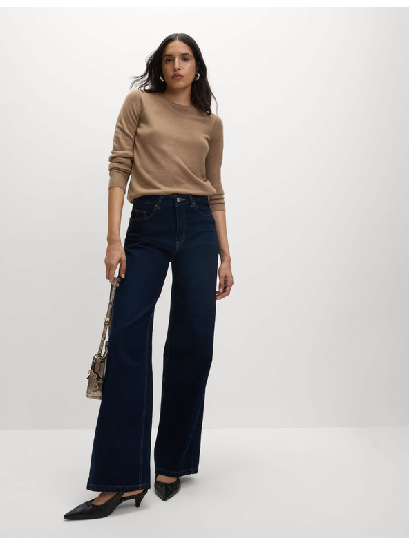 Marks & Spencer Izjemno mehak pulover z izrezom okoli vratu Marks & Spencer rjava