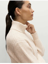 Marks & Spencer Rebrasti pulover iz prediva z oblačno teksturo Marks & Spencer bež