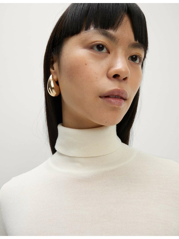 Marks & Spencer Pulover z visokim ovratnikom iz 100% volne Merino Marks & Spencer smetanova