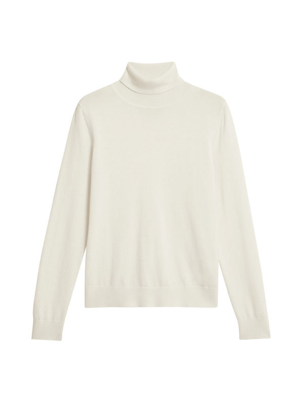 Marks & Spencer Pulover z visokim ovratnikom iz 100% volne Merino Marks & Spencer smetanova