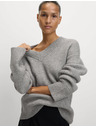 Marks & Spencer Rebrast pulover z V-izrezom iz mehke preje Marks & Spencer siva