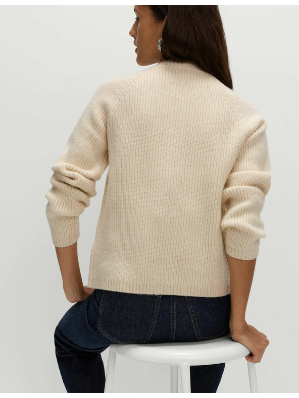 Marks & Spencer Teksturiran okrašen kardigan z gumbi spredaj Marks & Spencer smetanova