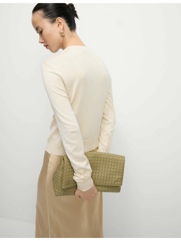 Marks & Spencer Kardigan z okroglim izrezom in gumbi spredaj Marks & Spencer smetanova