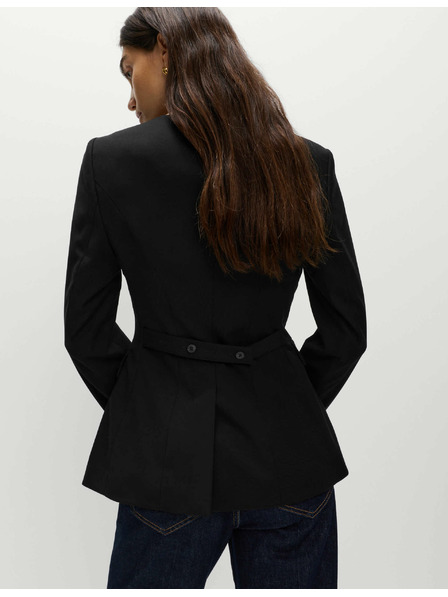 Marks & Spencer Bunda brez ovratnika Marks & Spencer črna