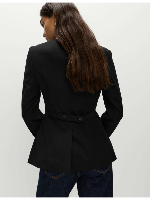 Marks & Spencer Bunda brez ovratnika Marks & Spencer črna