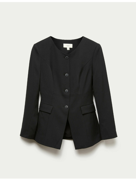 Marks & Spencer Bunda brez ovratnika Marks & Spencer črna