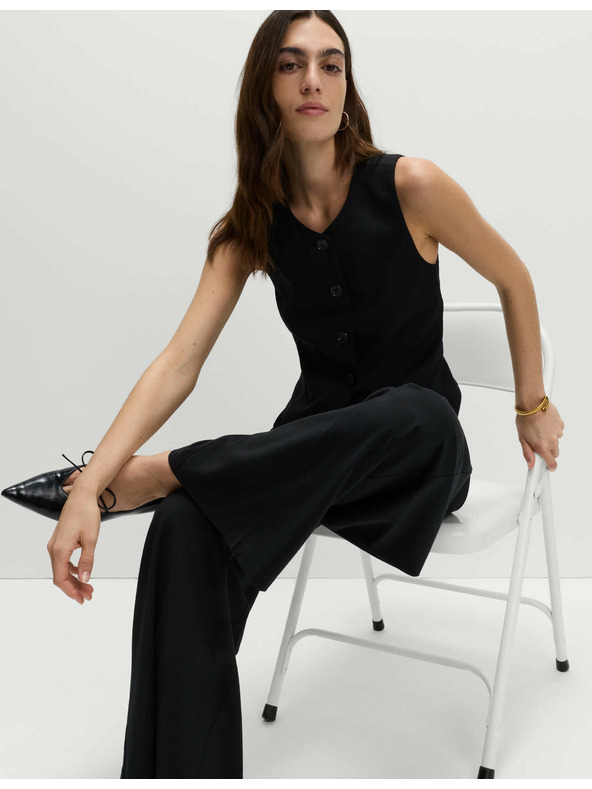 Marks & Spencer Odpet telovnik brez ovratnika Marks & Spencer črna