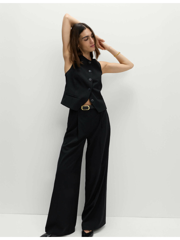 Marks & Spencer Odpet telovnik brez ovratnika Marks & Spencer črna