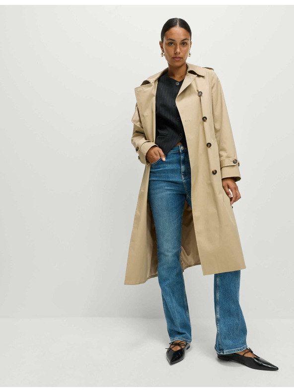 Marks & Spencer Prugasta telovnik brez ovratnika Marks & Spencer mornarsko modra