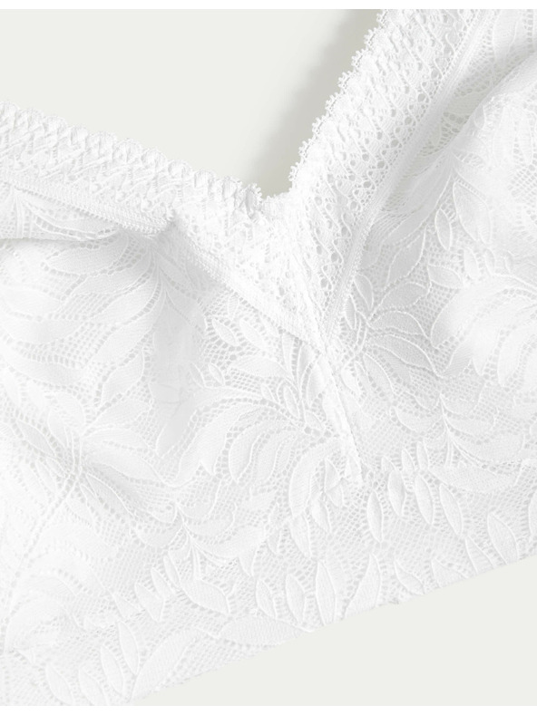 Marks & Spencer Čipkasti modrček s spodnjim delom z učinkom krčenja in tehnologijo Flexifit™ Marks & Spencer bela