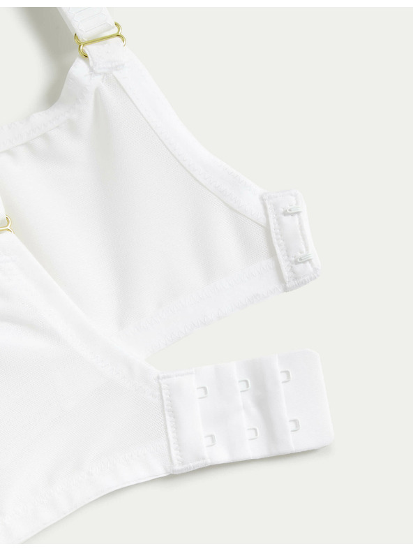 Marks & Spencer Čipkasti modrček s spodnjim delom z učinkom krčenja in tehnologijo Flexifit™ Marks & Spencer bela