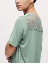 Marks & Spencer Pyžamový top s čipkovaným detailom Marks & Spencer zelená
