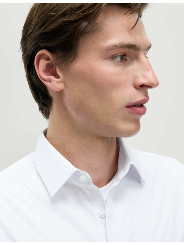 Marks & Spencer Srajca Marks & Spencer z dolgimi rokavi ozkega kroja, 3 kosi v pakiranju bela