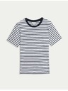 Marks & Spencer Modro-bela ženska črtasta majica Marks & Spencer