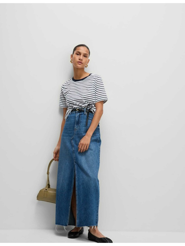 Marks & Spencer Modro-bela ženska črtasta majica Marks & Spencer