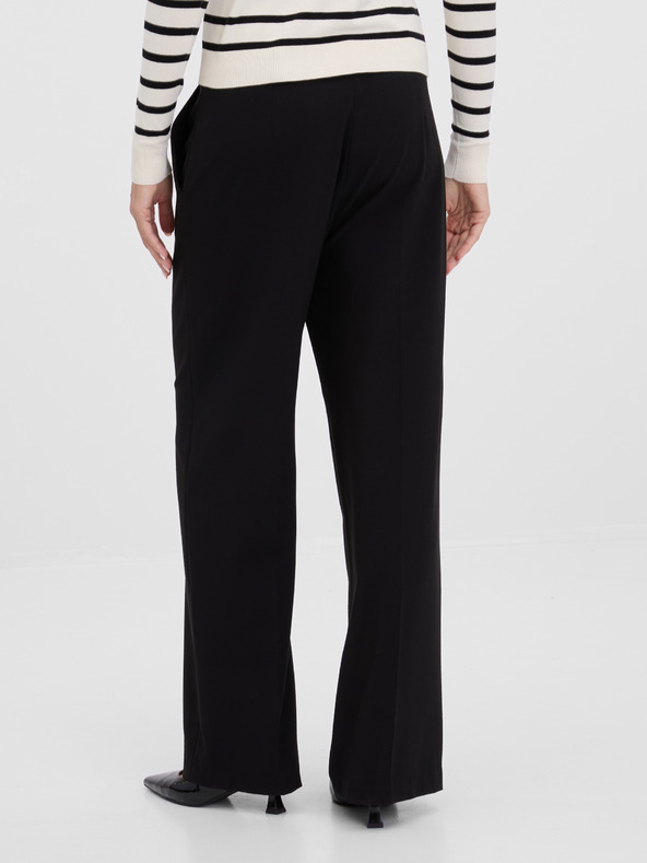 Orsay Črne ženske hlače s širokimi nogavicami ORSAY