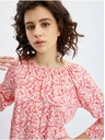 Orsay Rožnato-oranžna ženska cvetlična bluza ORSAY