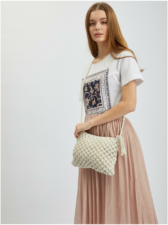 Orsay Kremasta ženska crossbody torba ORSAY