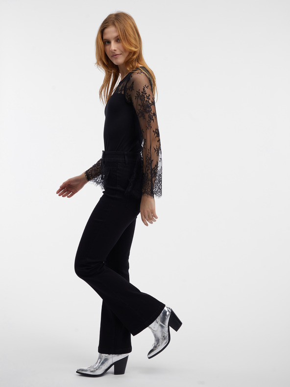 Orsay Črno ženske čipkaste body ORSAY