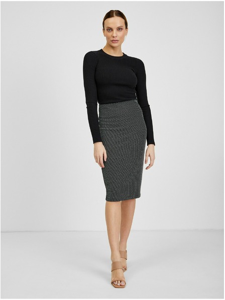 Orsay Belo-črno žensko vzorčasto krilo ORSAY