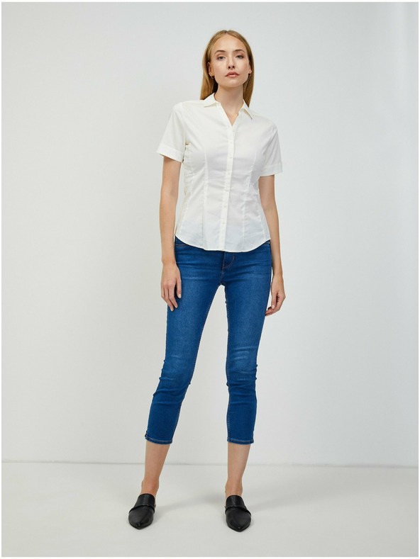 Orsay Kremna srajca s kratkimi rokavi ORSAY