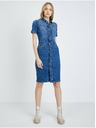 Orsay Modra denim srajčna obleka ORSAY
