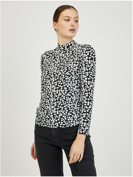 Orsay Belo-črna ženska vzorčasta majica ORSAY Paisy