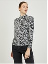 Orsay Belo-črna ženska vzorčasta majica ORSAY Paisy