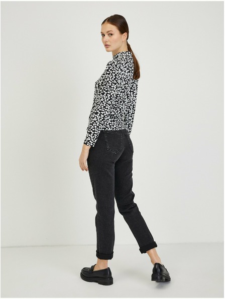 Orsay Belo-črna ženska vzorčasta majica ORSAY Paisy