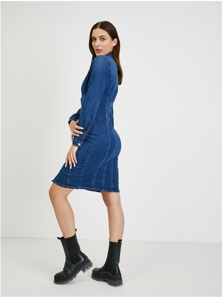 Orsay Modre džins srajčne obleke ORSAY