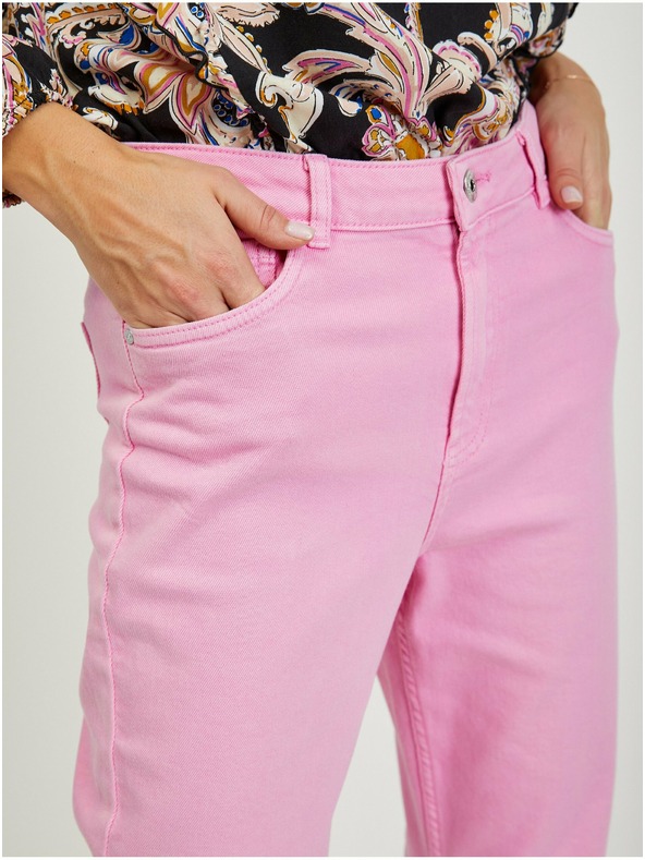 Orsay Rožnate ženske bootcut kavbojke ORSAY