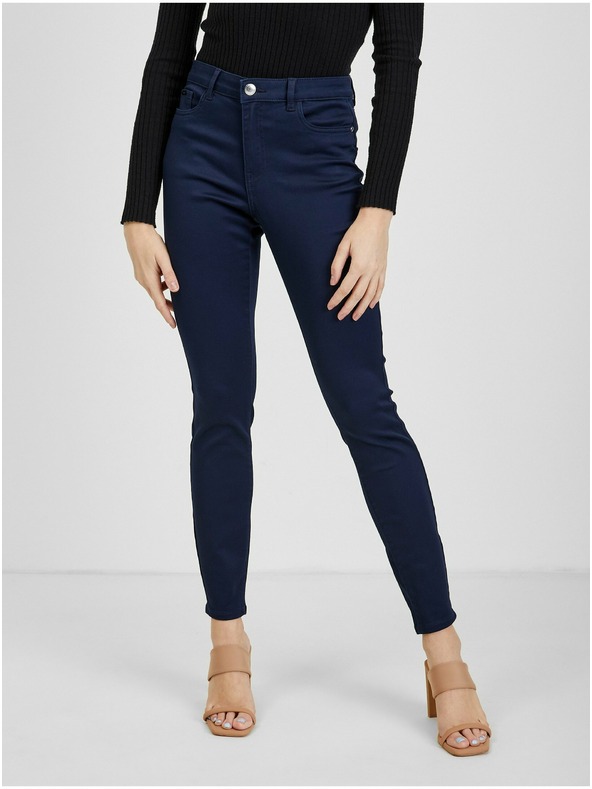 Orsay Temno modre ženske hlače ORSAY