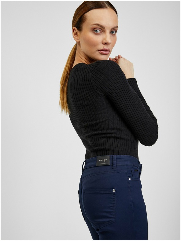 Orsay Temno modre ženske hlače ORSAY