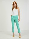 Orsay Svetlo zelene ženske kariraste hlače ORSAY