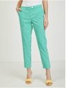 Orsay Svetlo zelene ženske kariraste hlače ORSAY