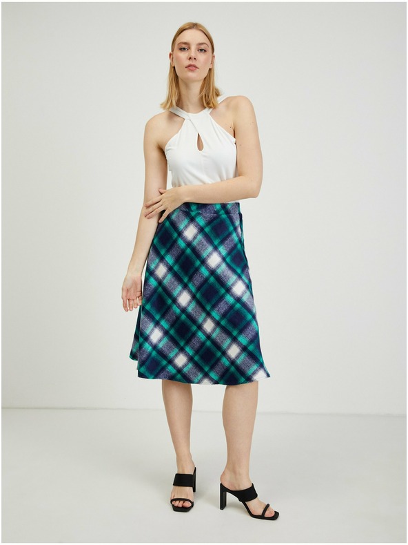 Orsay Zeleno-modro žensko karirasto krilo ORSAY